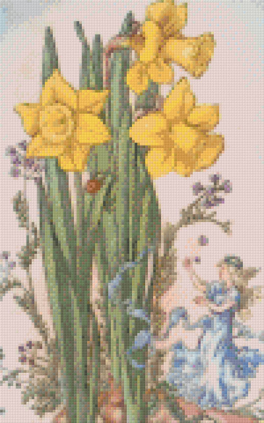 Narcissus Fairy Eight [8] Baseplate PixelHobby Mini-mosaic Art Kit